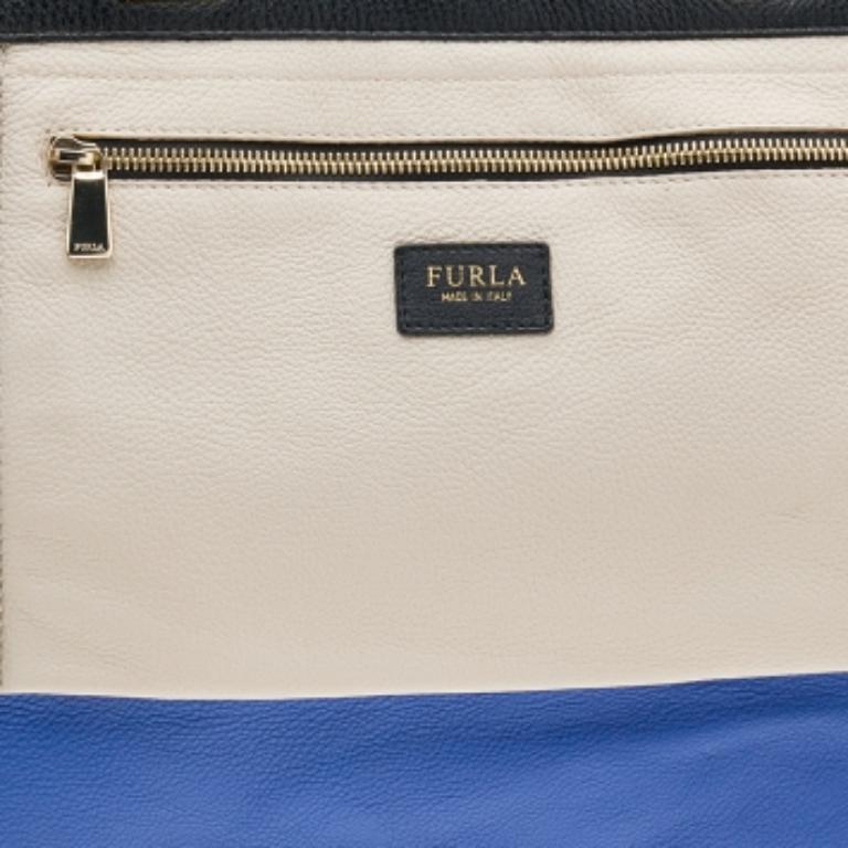 Fourre-tout en cuir tricolore de Furla en vente 1