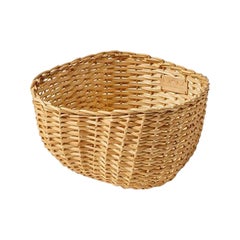 FURNA – Minimalist Storage Basket in Natural Wicker Weave, Small