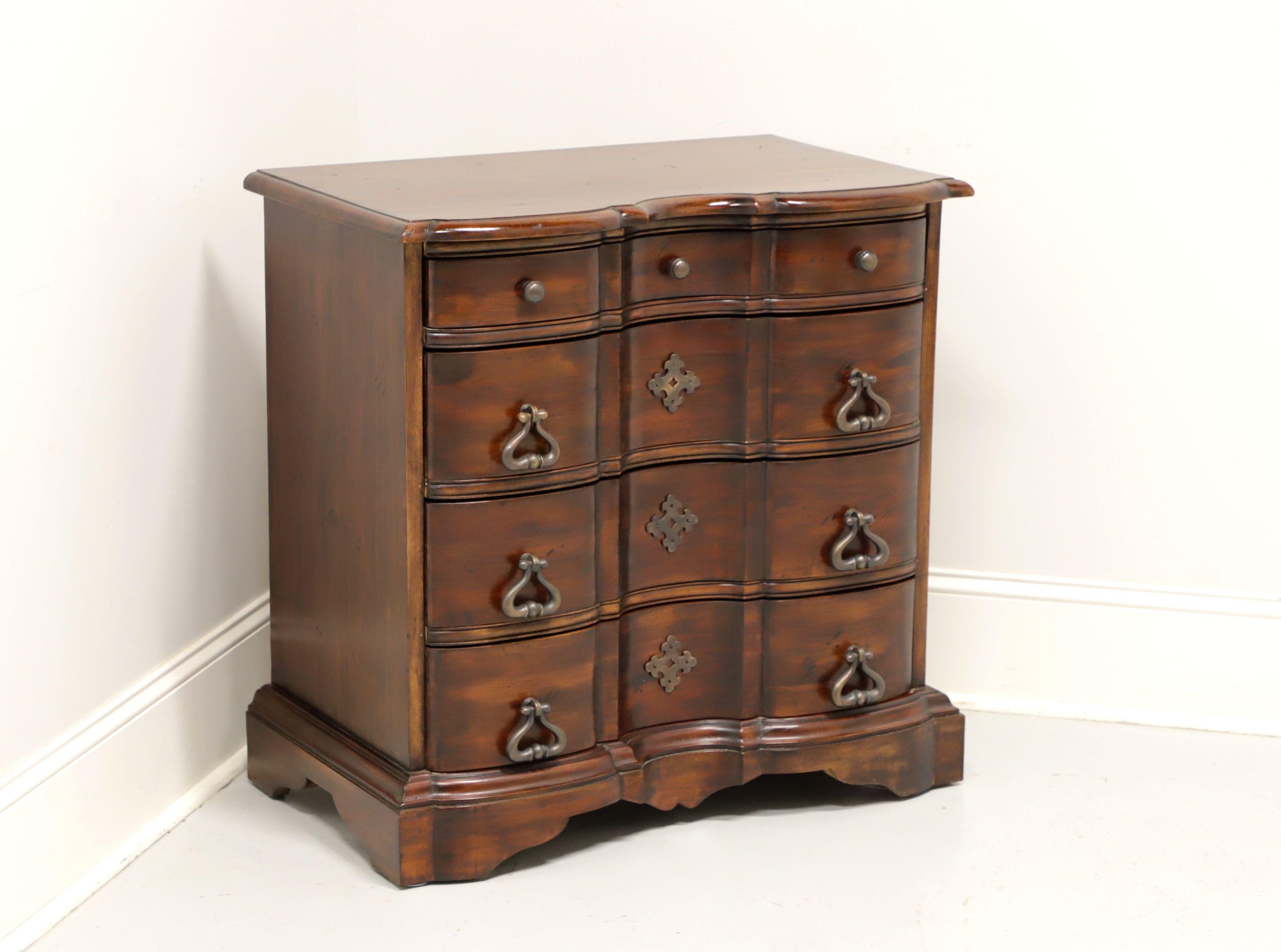 FURNITURE CLASSICS Mahogany Chippendale Serpentine Bedside Chest For Sale 5