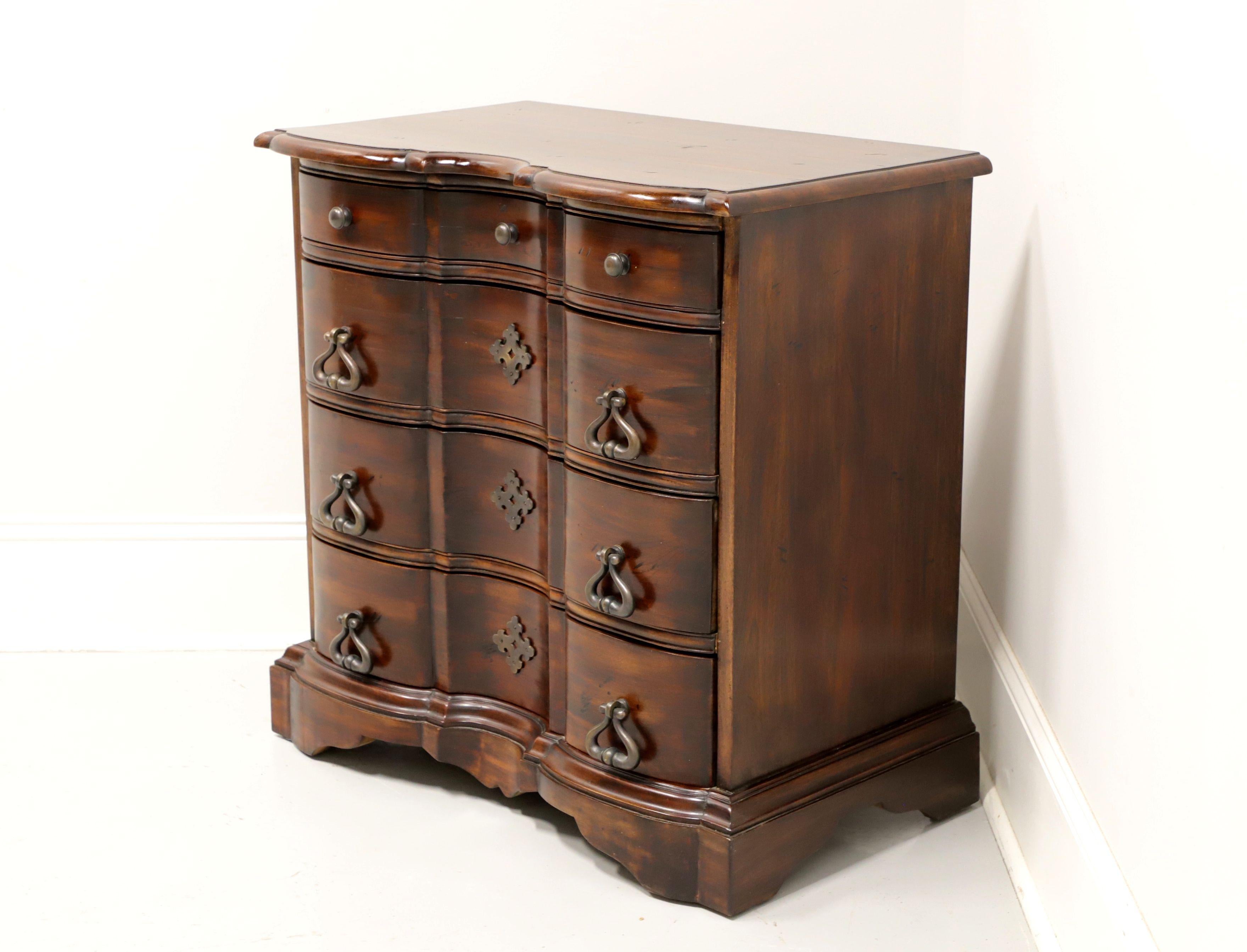 American FURNITURE CLASSICS Mahogany Chippendale Serpentine Bedside Chest For Sale