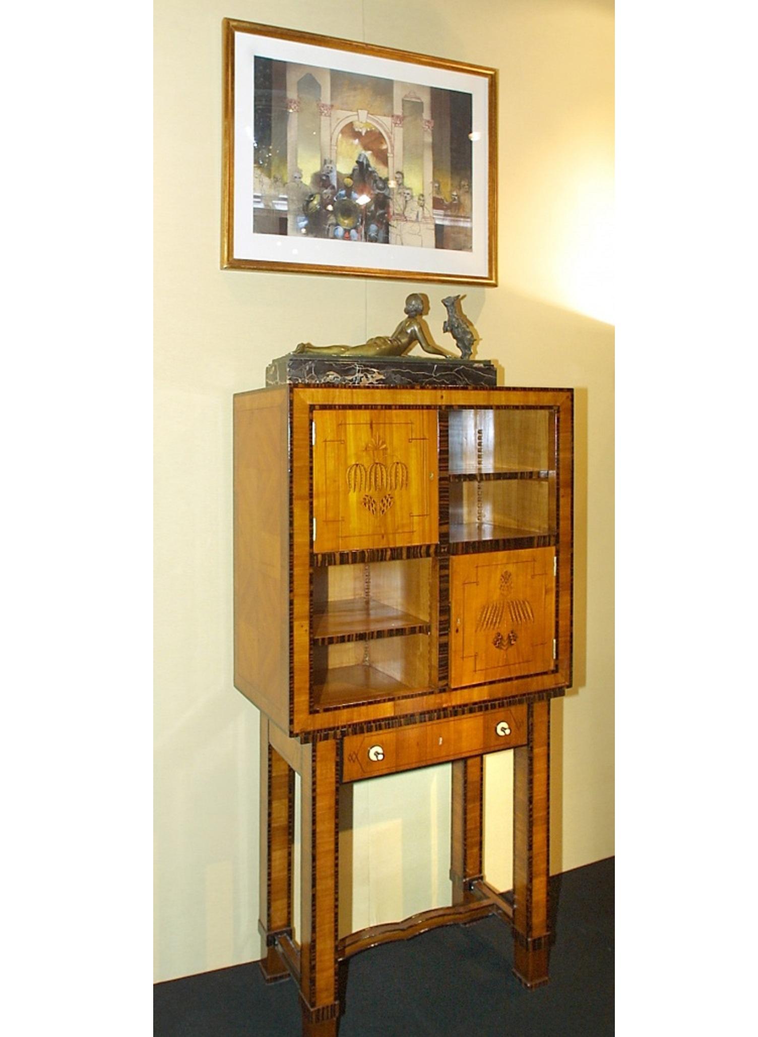 Austrian Furniture for Havana Cigars, Puros, Attributed to Koloman Moser and Werkstatte For Sale