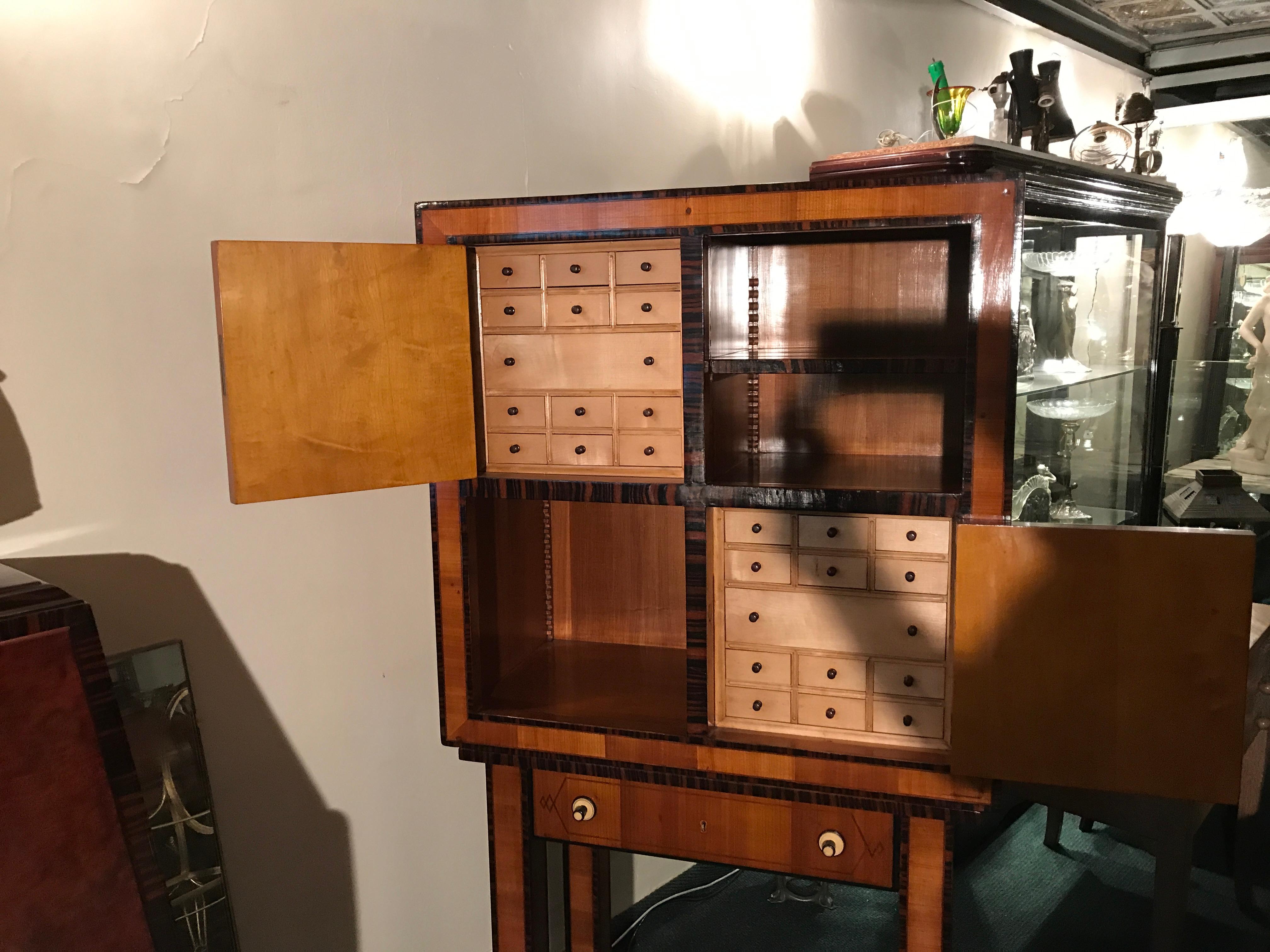 Early 20th Century Furniture for Havana Cigars, Puros, Attributed to Koloman Moser and Werkstatte For Sale