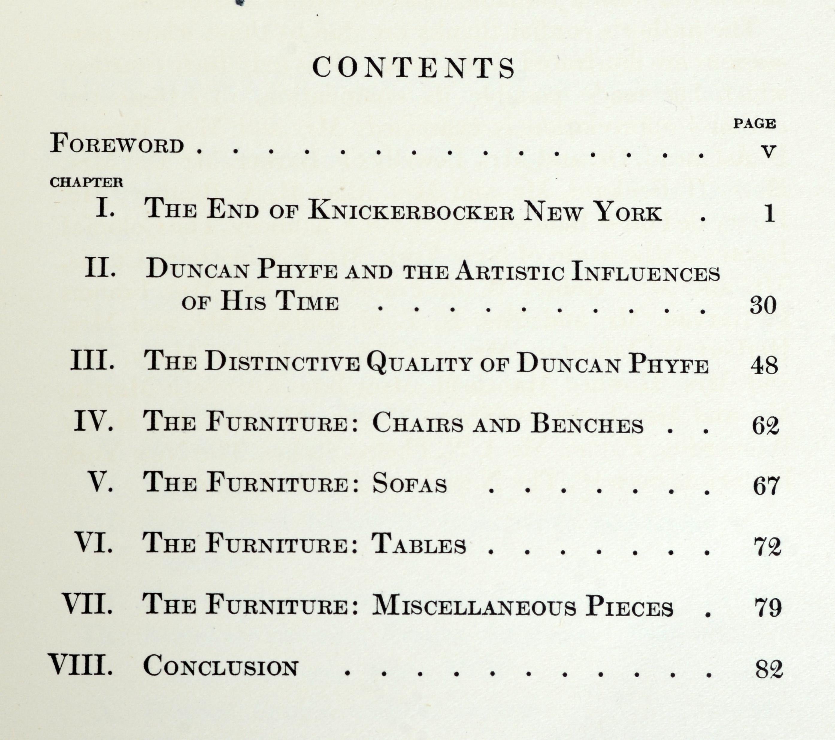 Chefs-d'œuvre de Duncan Phyfe par Charles Over Cornelius, 1ère édition 1928 en vente 14