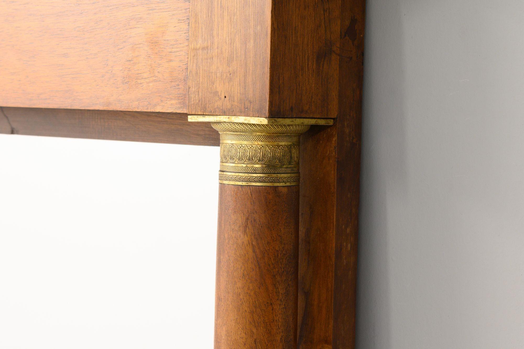 French Mahogany Mirror For Sale