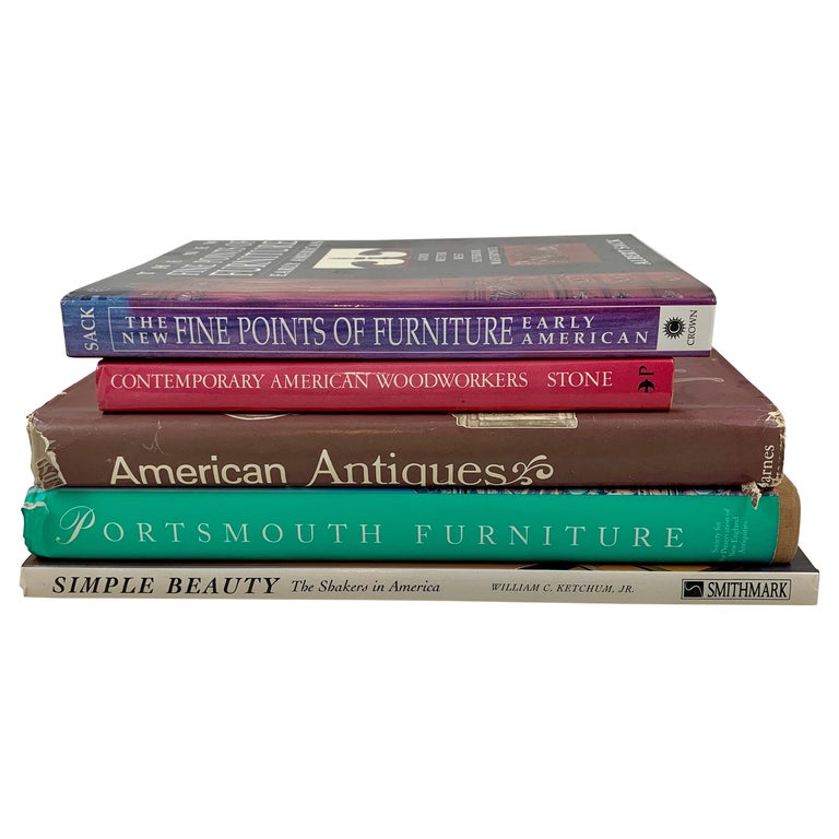 Furniture Reference Books, Shaker, Early American, Contemporary Collection of 5 For Sale