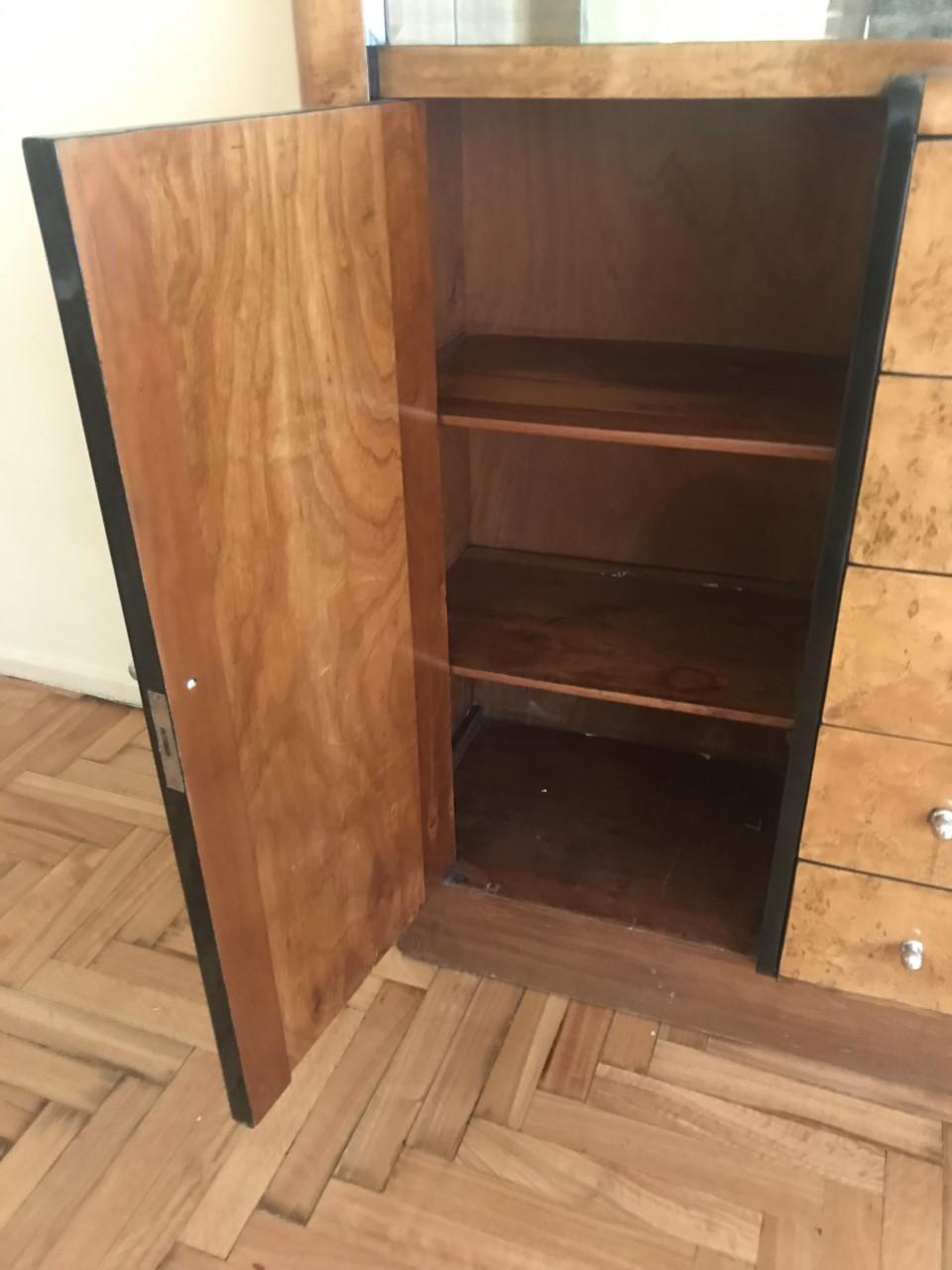 Furniture Style, Art Deco in Wood and Glass, France, 1920 For Sale 2