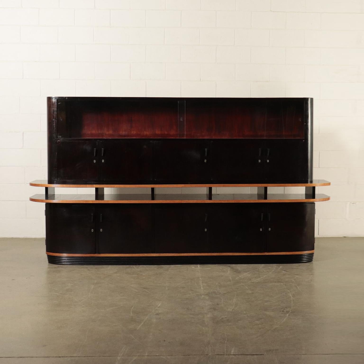 Furniture Veneer Solid Wood and Stained Wood, Italy, 1940s For Sale 13