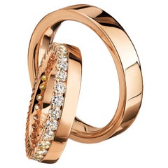 Furrer Jacot 18 Karat Rose Gold 1.05 Carat Eternity Diamond Band