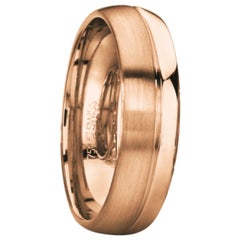 Furrer Jacot 18 Karat Rose Gold Men's Wedding Band