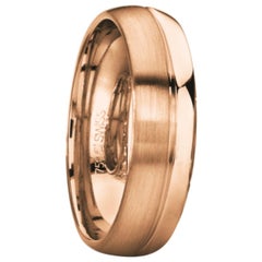 Furrer Jacot 18 Karat Rose Gold Men's Wedding Band