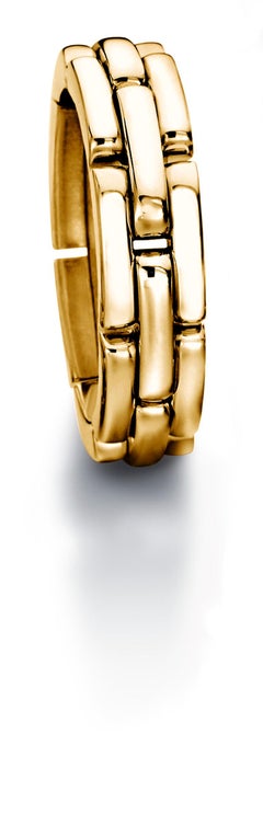 Furrer Jacot 18 Karat Rose Gold Two-Tone Collapsible Link Ring