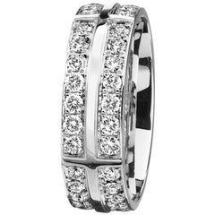 Furrer Jacot 18 Karat White Gold Diamond Eternity Band