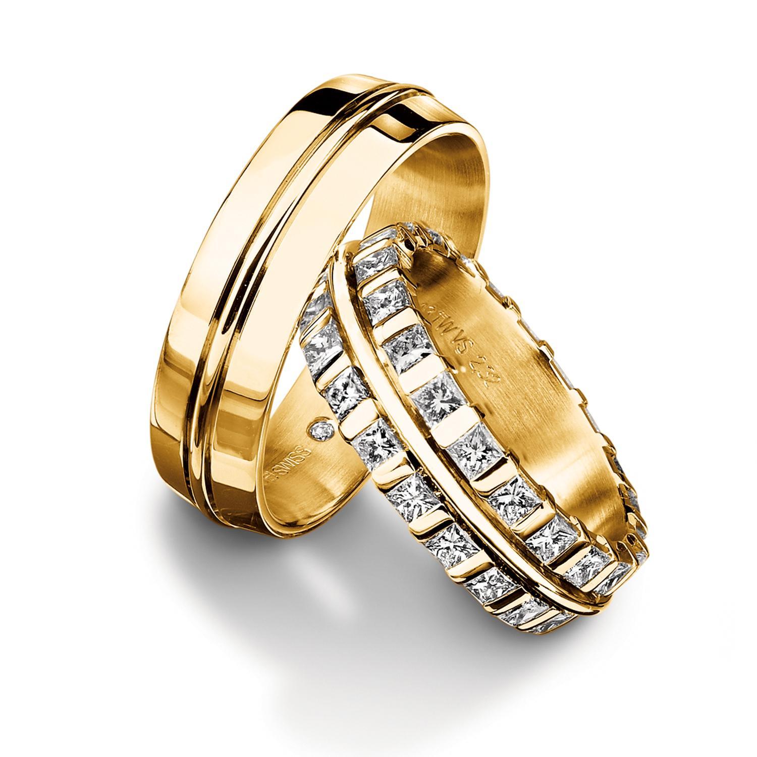 For Sale:  Furrer-Jacot 18 Karat White Gold Princess Cut Eternity Diamond Band 6