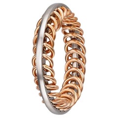 Furrer Jacot 18k White and Rose Gold Snakebone Men's Band