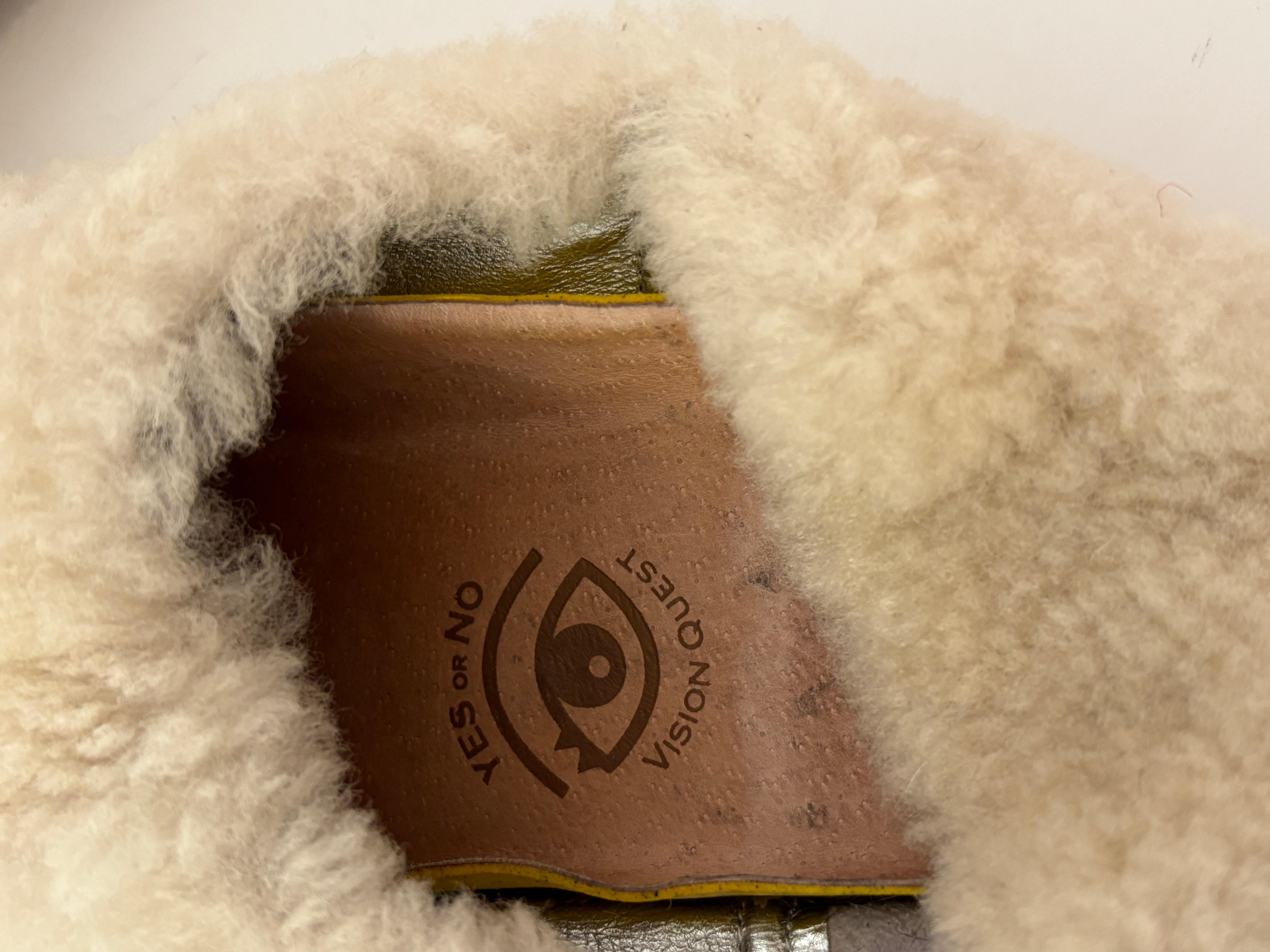 Furry Babouche Sheepskin White Handmade Slippers Morocco Size 41 For Sale 6