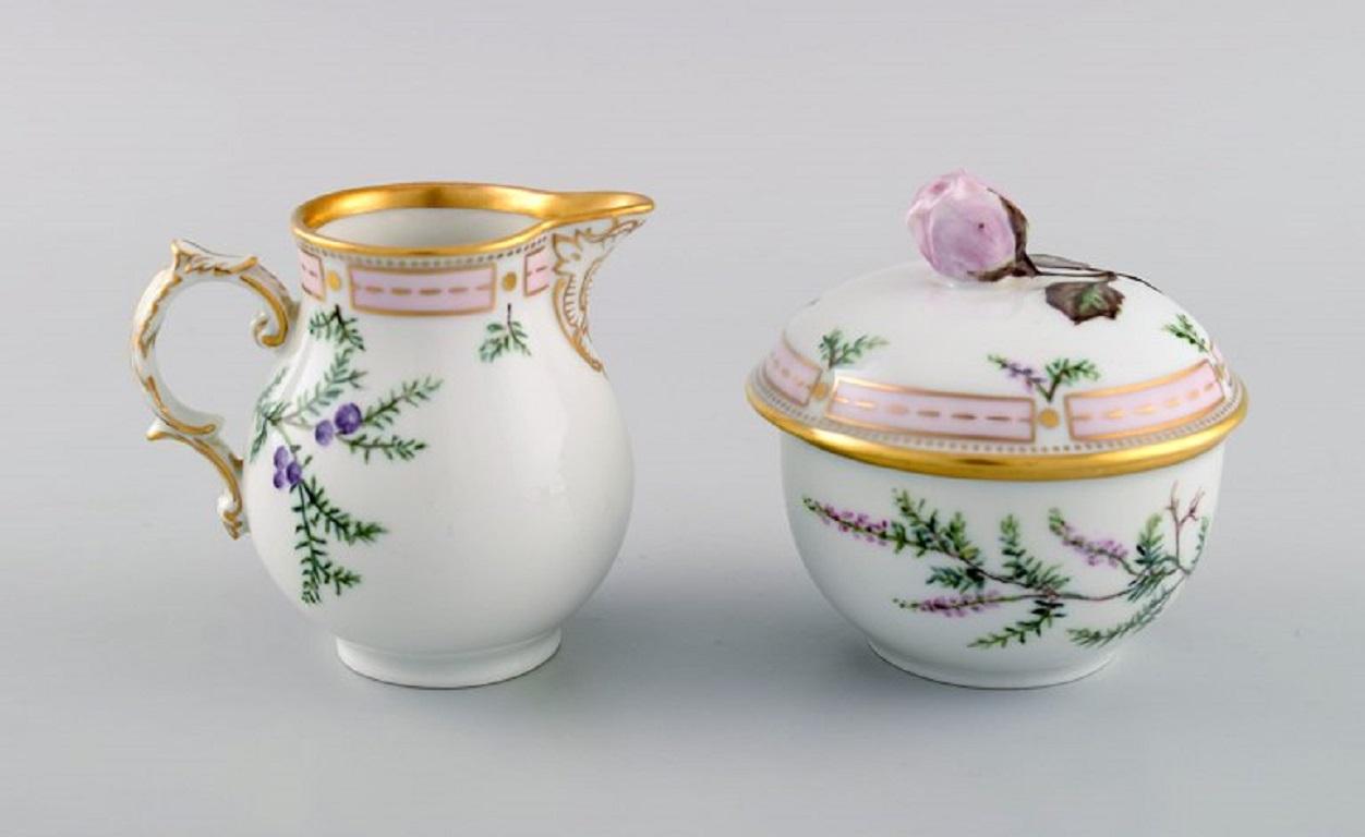 Fürstenberg, Germany. Coffee Pot, Sugar Bowl and Cream Jug in Porcelain 1