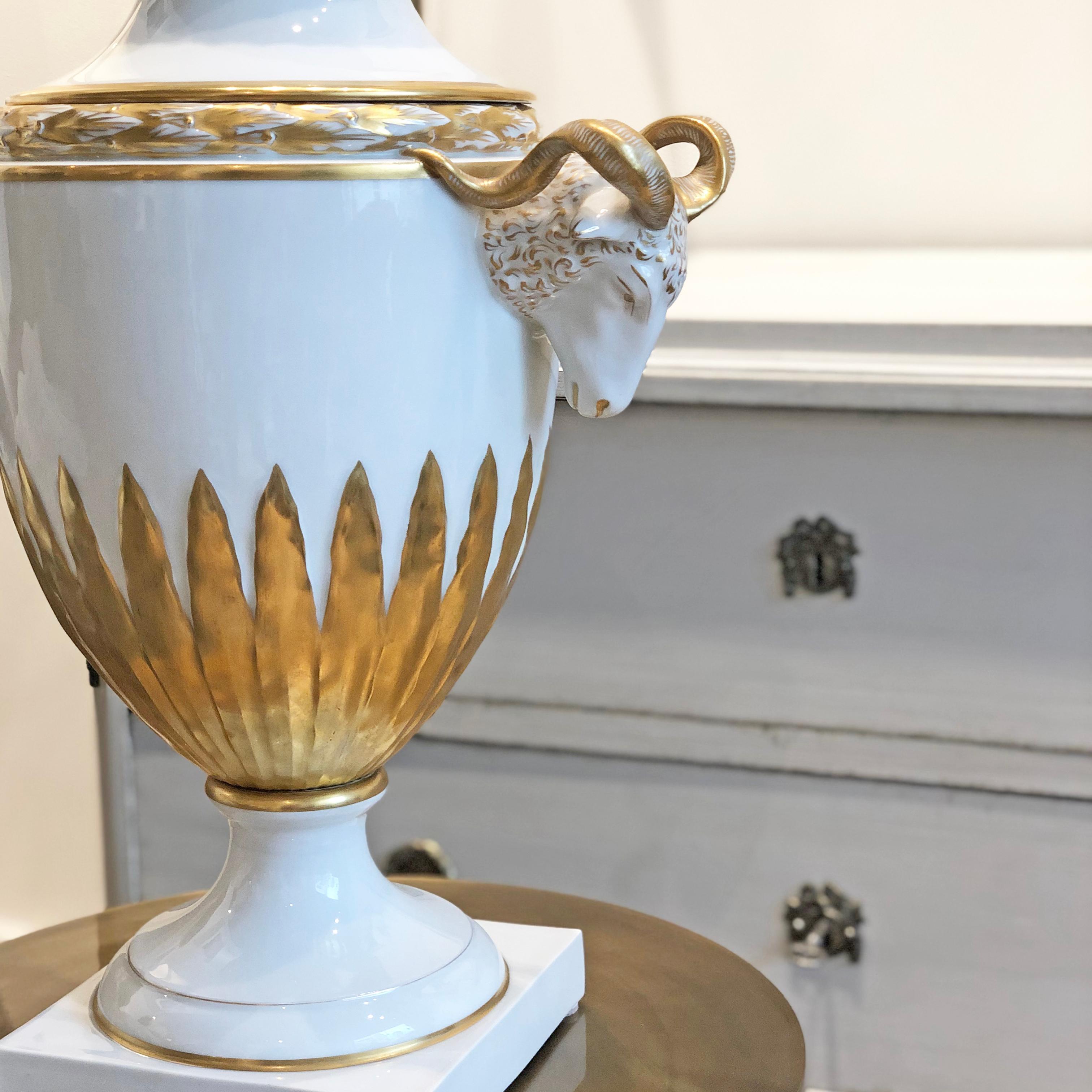 Furstenberg Porcelain Ampfora Vase In Good Condition For Sale In London, GB