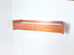 Furted wood wall console attributable to Osvaldo Borsani