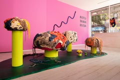 Further Form Sculptural Ottoman 4, Multicolored