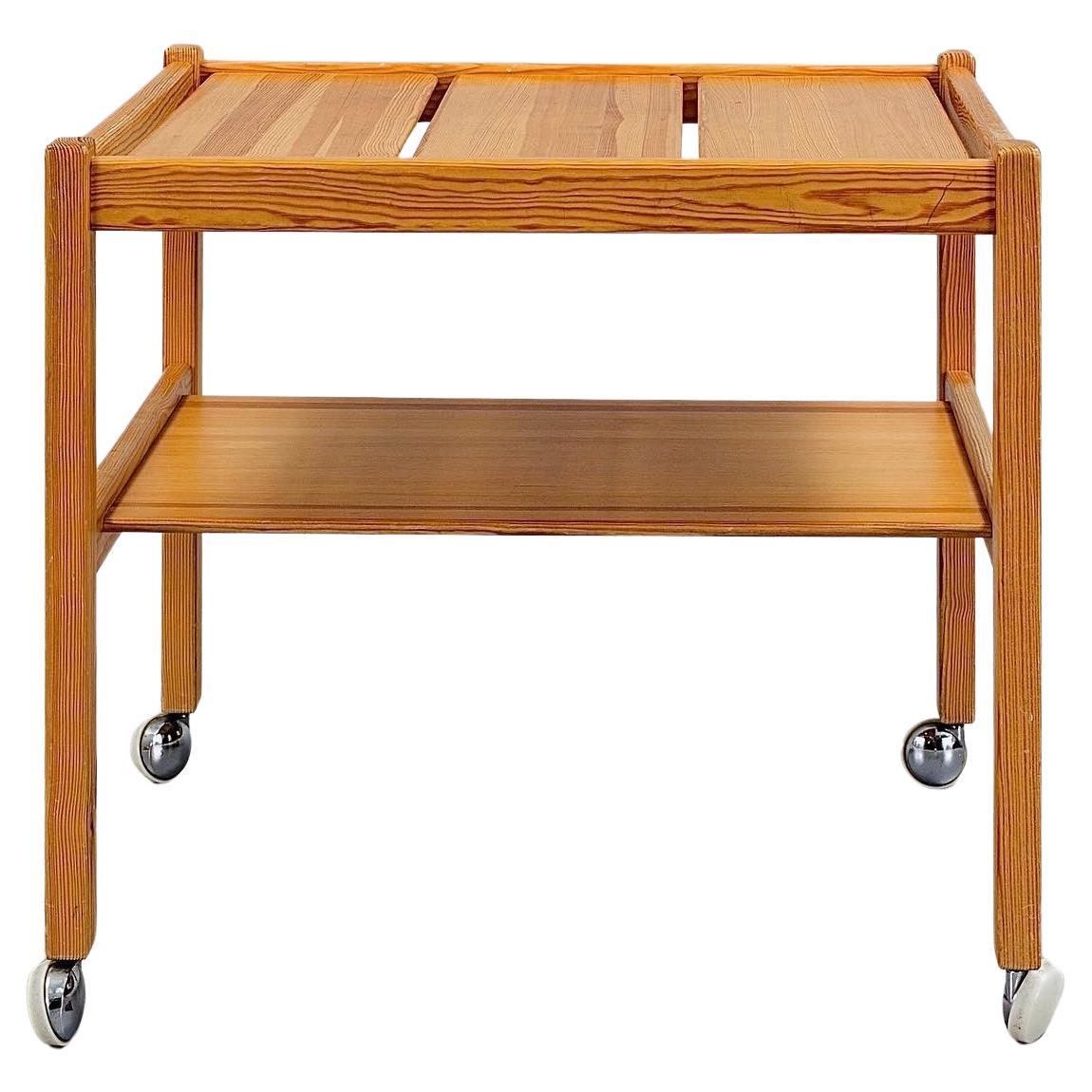 Furubo pine trolley by Ingve Ekstrom for Swedese, Sweden, 1964