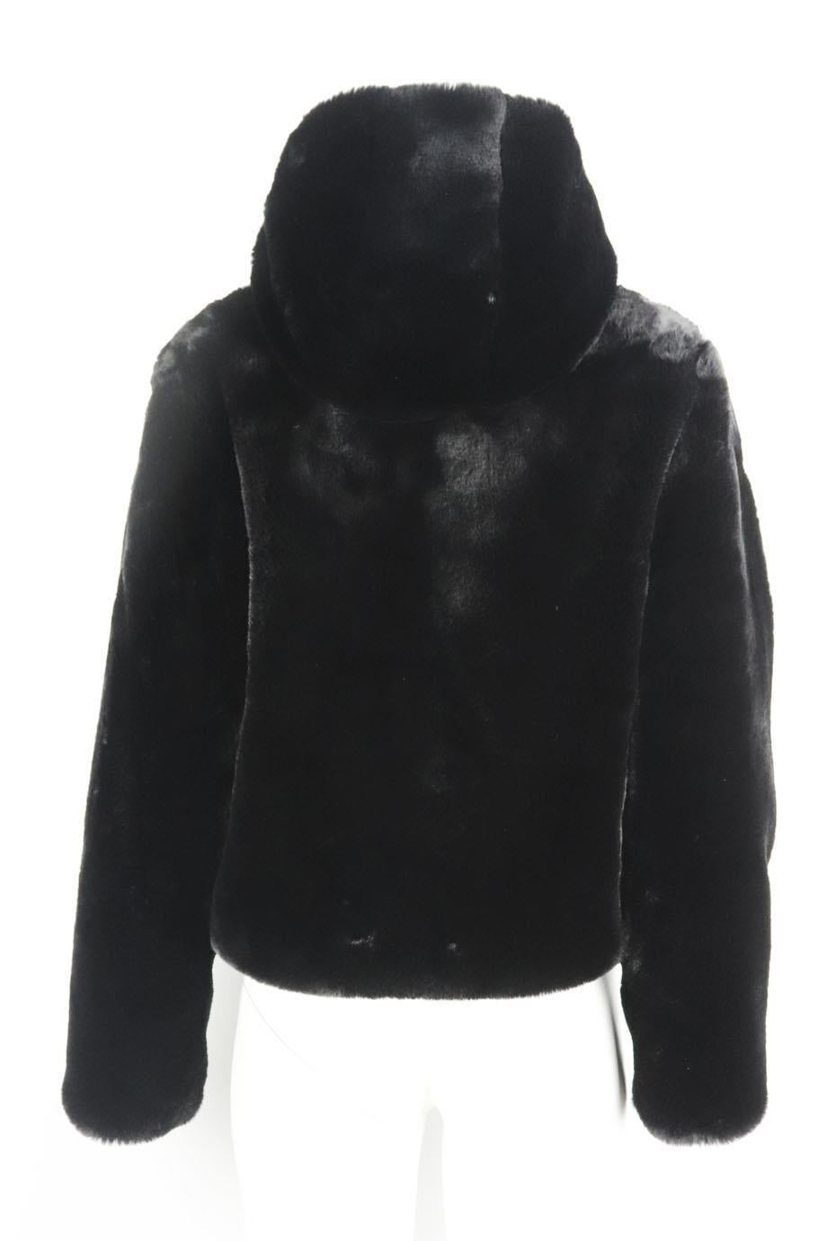 Women's Fusalp Hooded Faux Fur Jacket Fr 42 Uk 14
