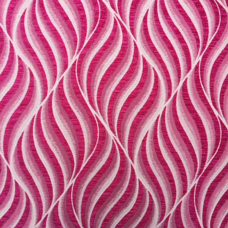 Fuschia Pink and White Animal Print Parsons Chairs at 1stDibs