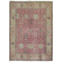 Fuschia Rosa Vintage-Indianer-Teppich