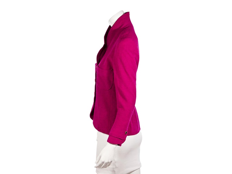 Velvet Blazer Fuschia main image 0