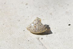 Fuse 'Blast' Hug 18k Gold Earrings with Diamonds