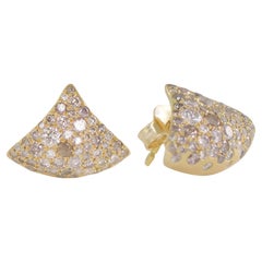 Fuse ''Blast'' Große Ohrringe aus 18 Karat Gold mit Diamanten