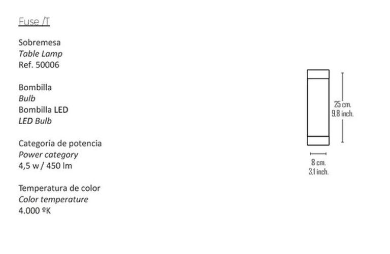 Fuse Table Lamp For Sale at 1stDibs