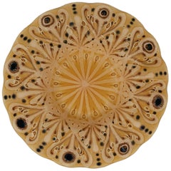 Dekorative Schale oder Aschenbecher aus geschmolzenem Kunstglas von Higgins:: signiert:: ca. 1950er Jahre