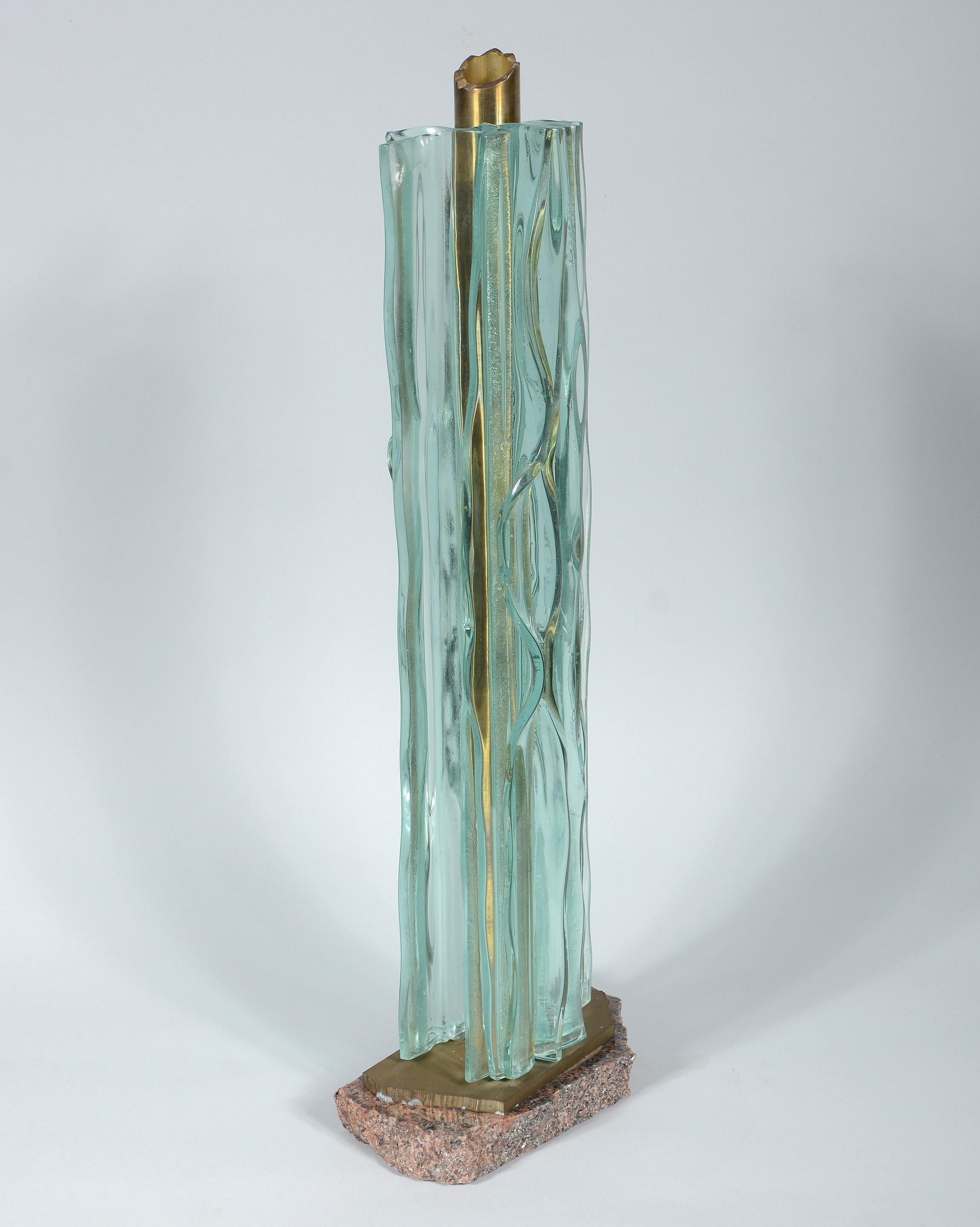 fused glass sculpture