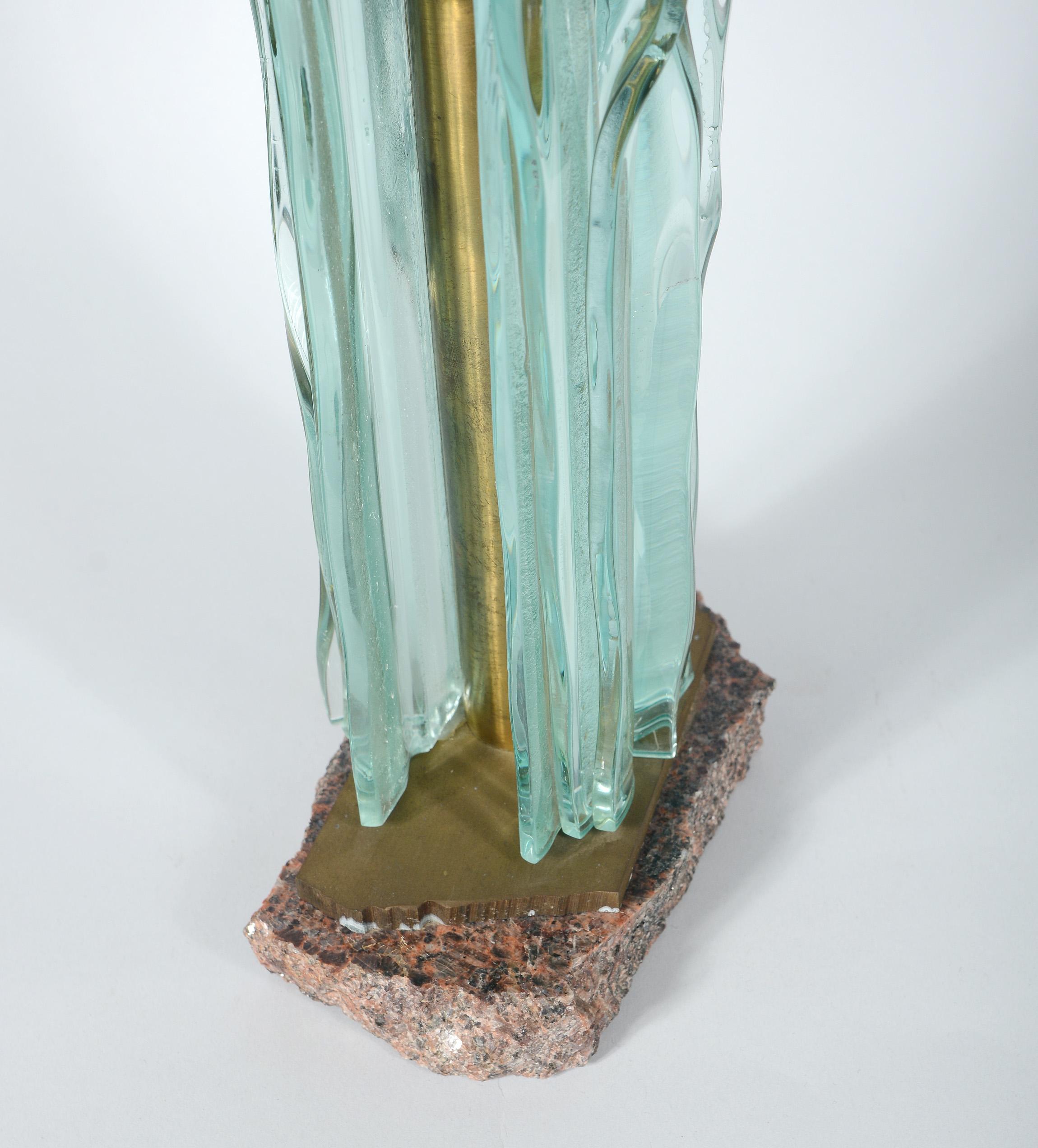 Fused Glass and Bronze Sculpture by Nancy Mee 1