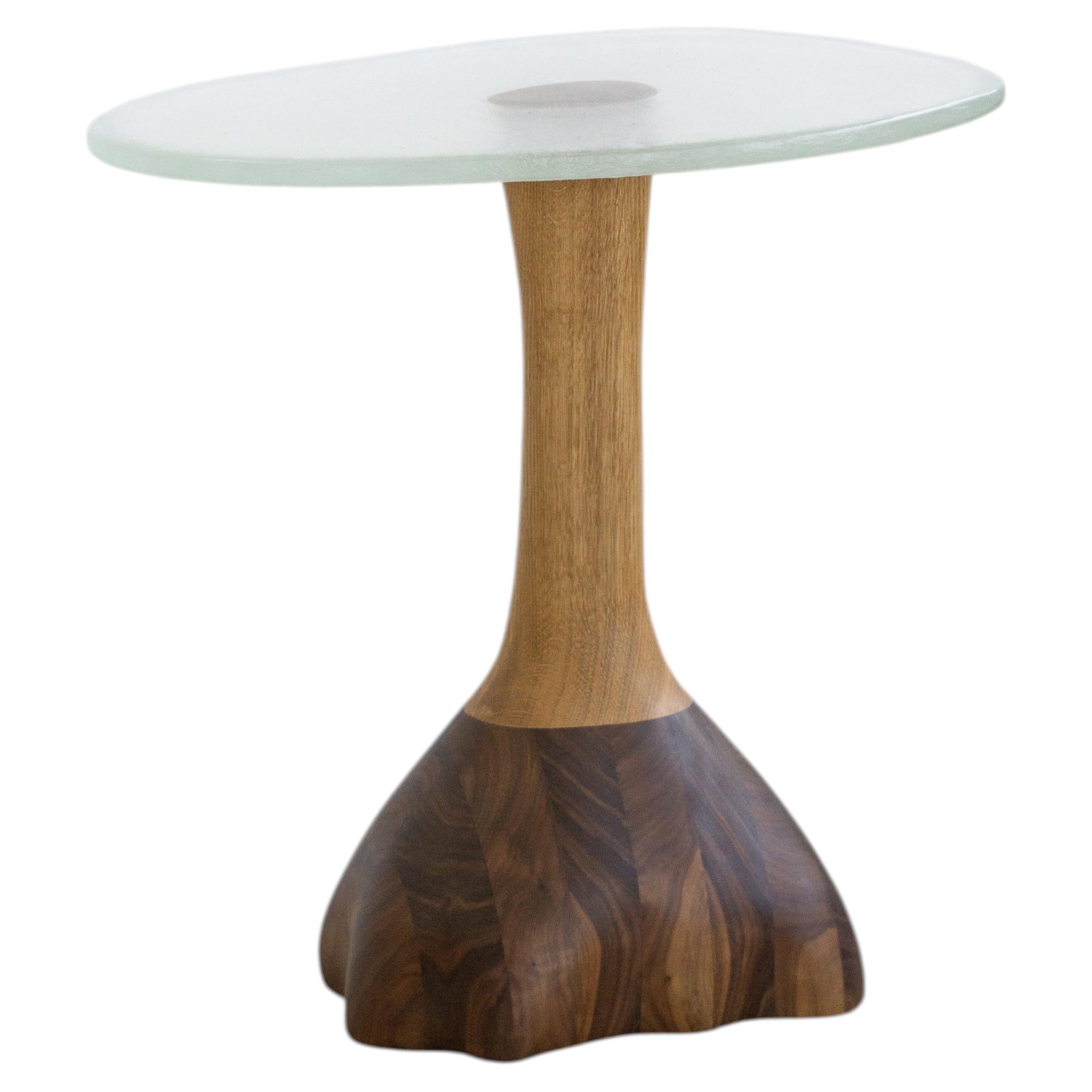 Fused Glass Side Table by Workshop Alexander Knysch, Germany For Sale