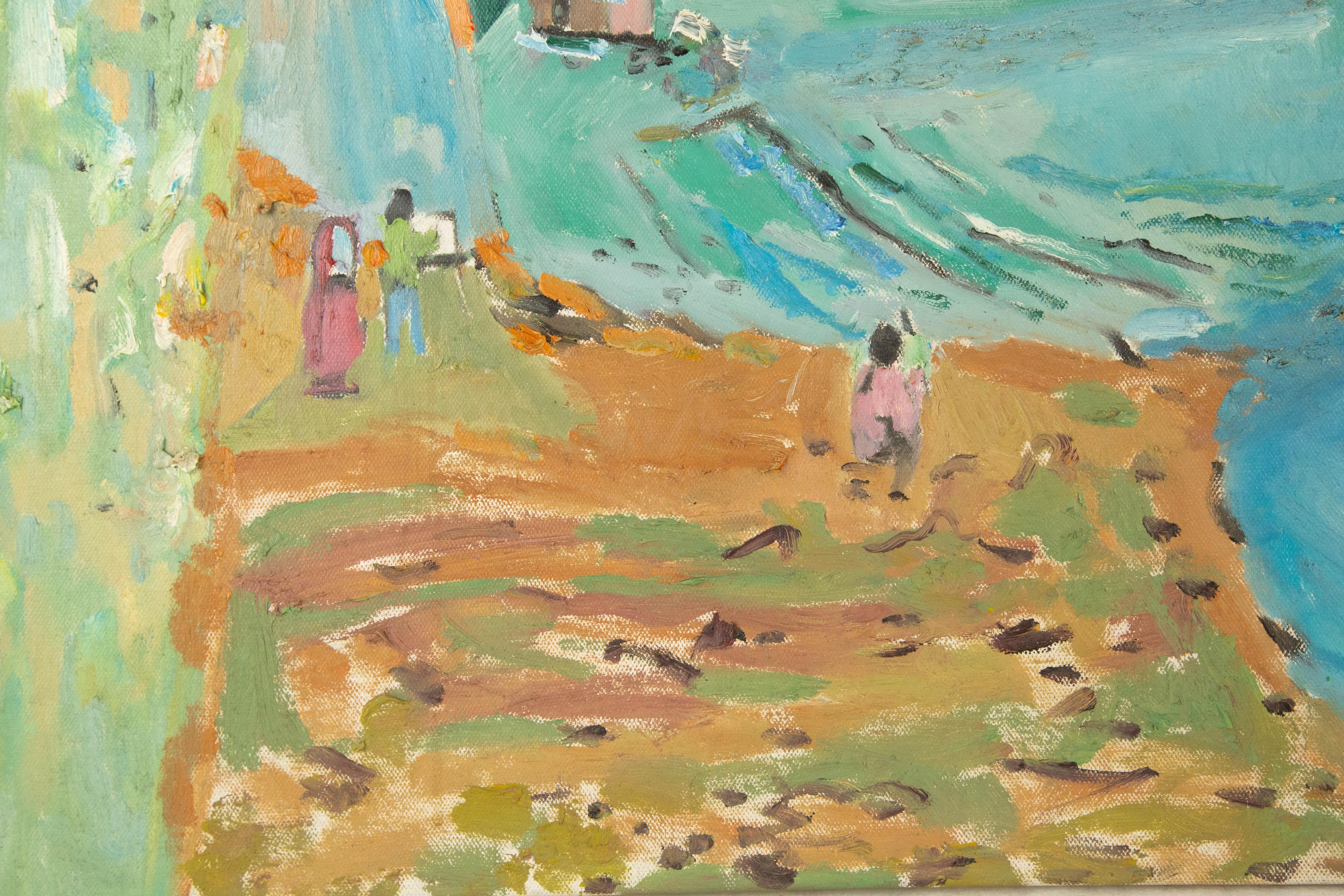 Fusen Yao, olio originale post-impressionista su tela 