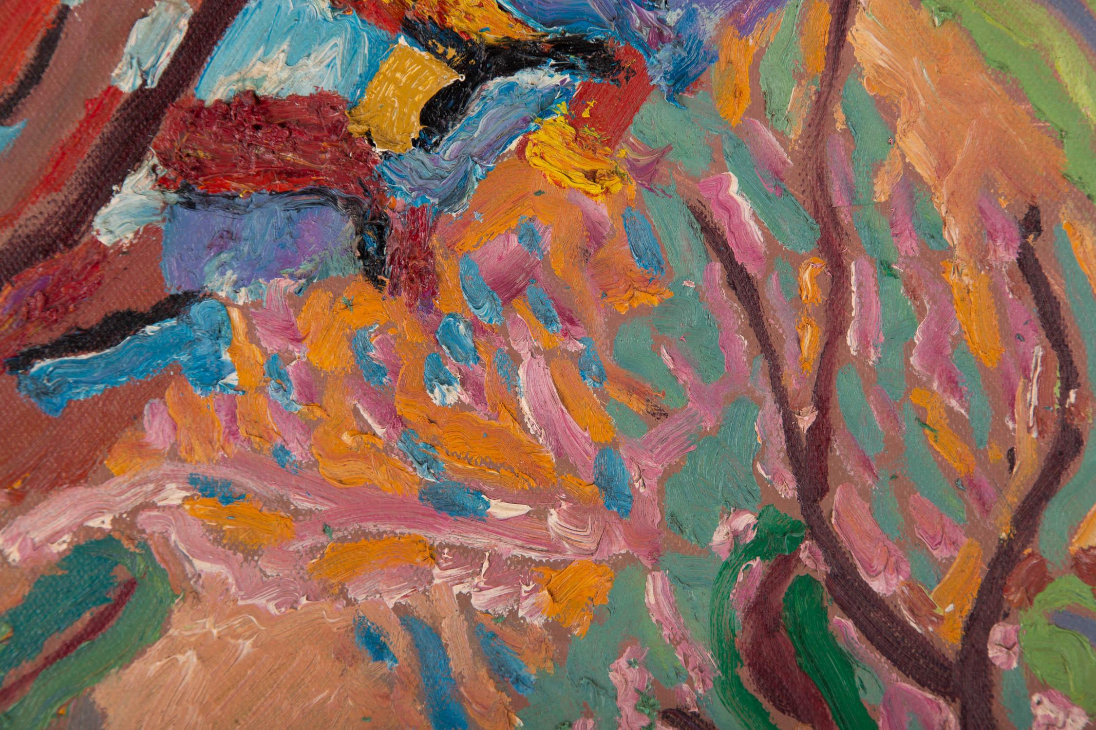 Fusen Yao Pintura al óleo original postimpresionista 