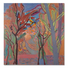 Postimpressionistisches Original-Ölgemälde „Herbst Erinnerungen“ von Fusen Yao, Original