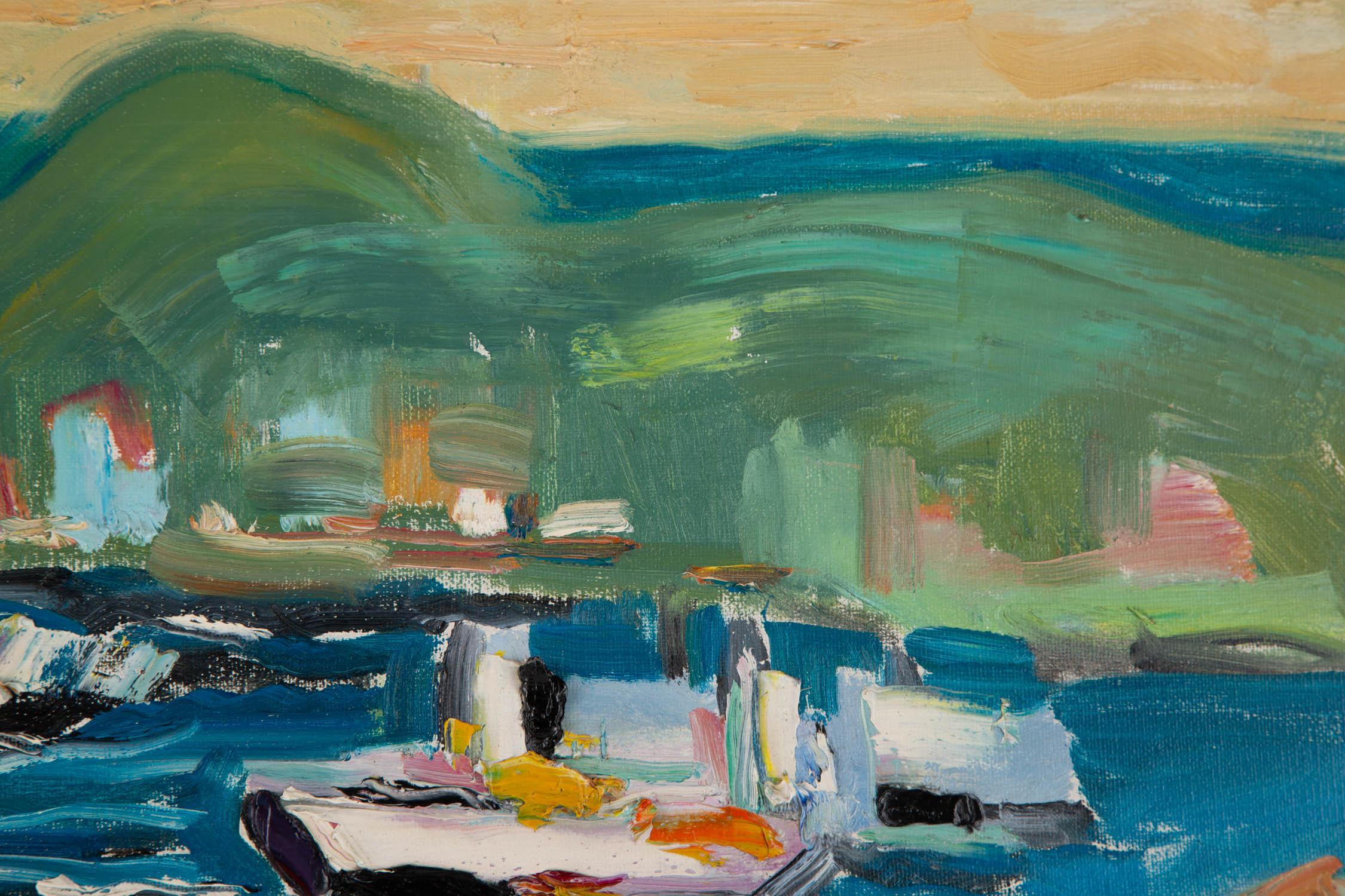 Fusen Yao Pittura ad olio originale post-impressionista 