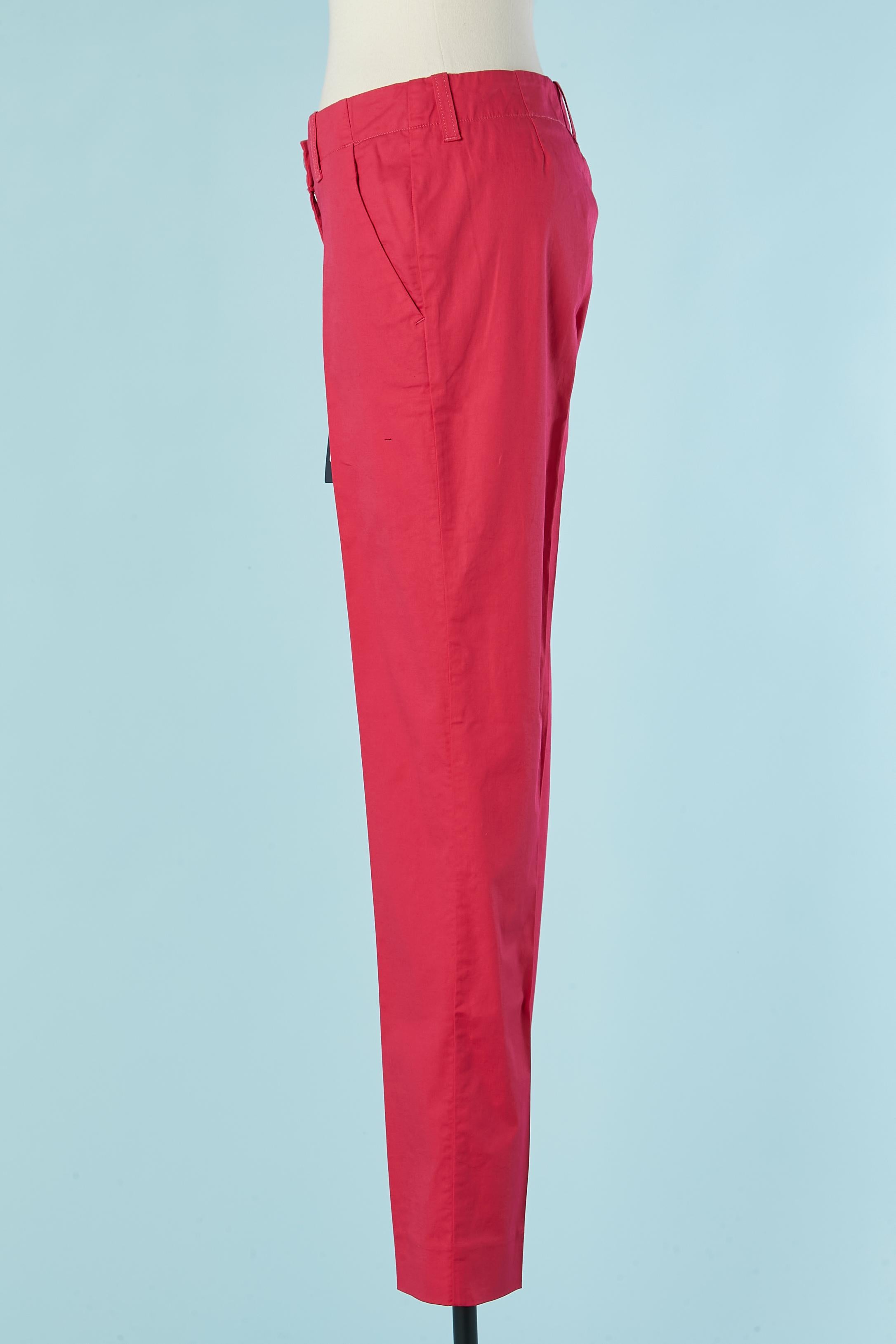 Pantalone in cotone fushia ARMANI JEANS NUOVO con etichetta In condizioni Nuovo in vendita a Saint-Ouen-Sur-Seine, FR