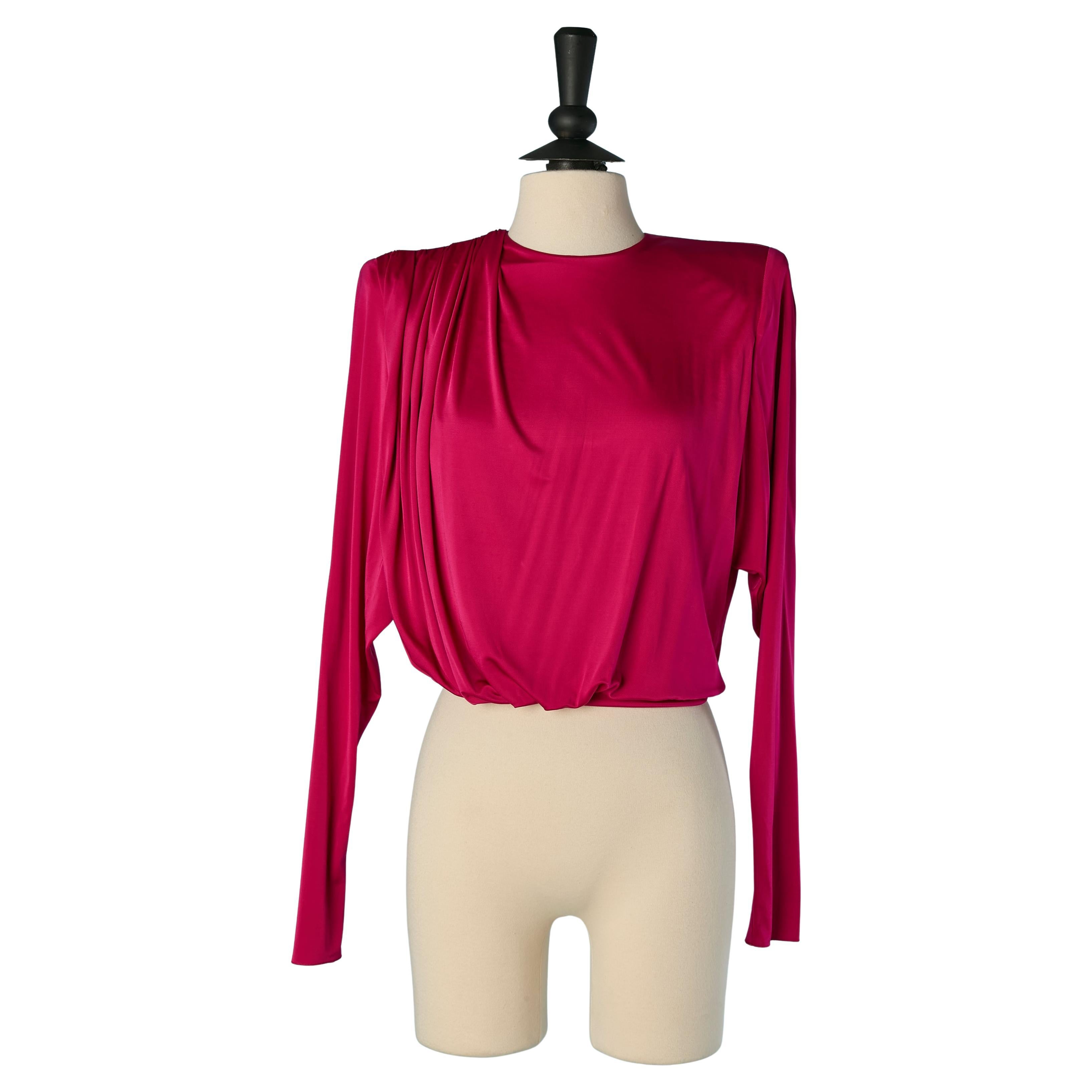 Top in jersey fucsia Alexandre Vauthier in vendita