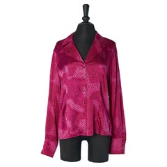 Fushia printed silk shirt ESCADA