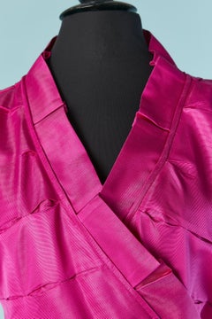 Fushia silk wrap dress Diane Von Furstenberg