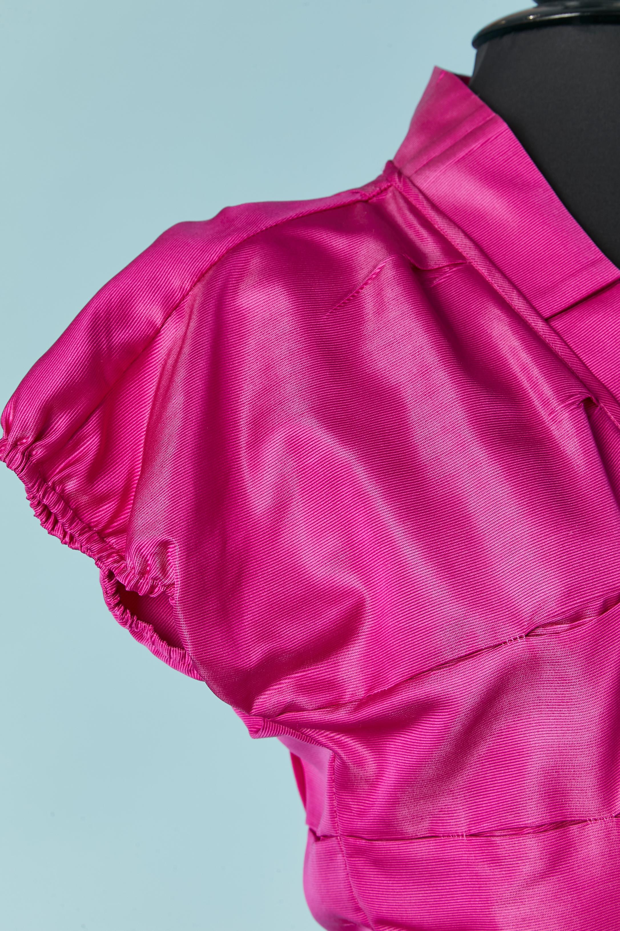 Fushia silk wrap dress Diane Von Furstenberg In Excellent Condition For Sale In Saint-Ouen-Sur-Seine, FR