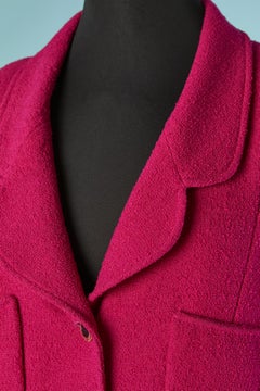 Fushia Tweed single breasted jacket CHANEL