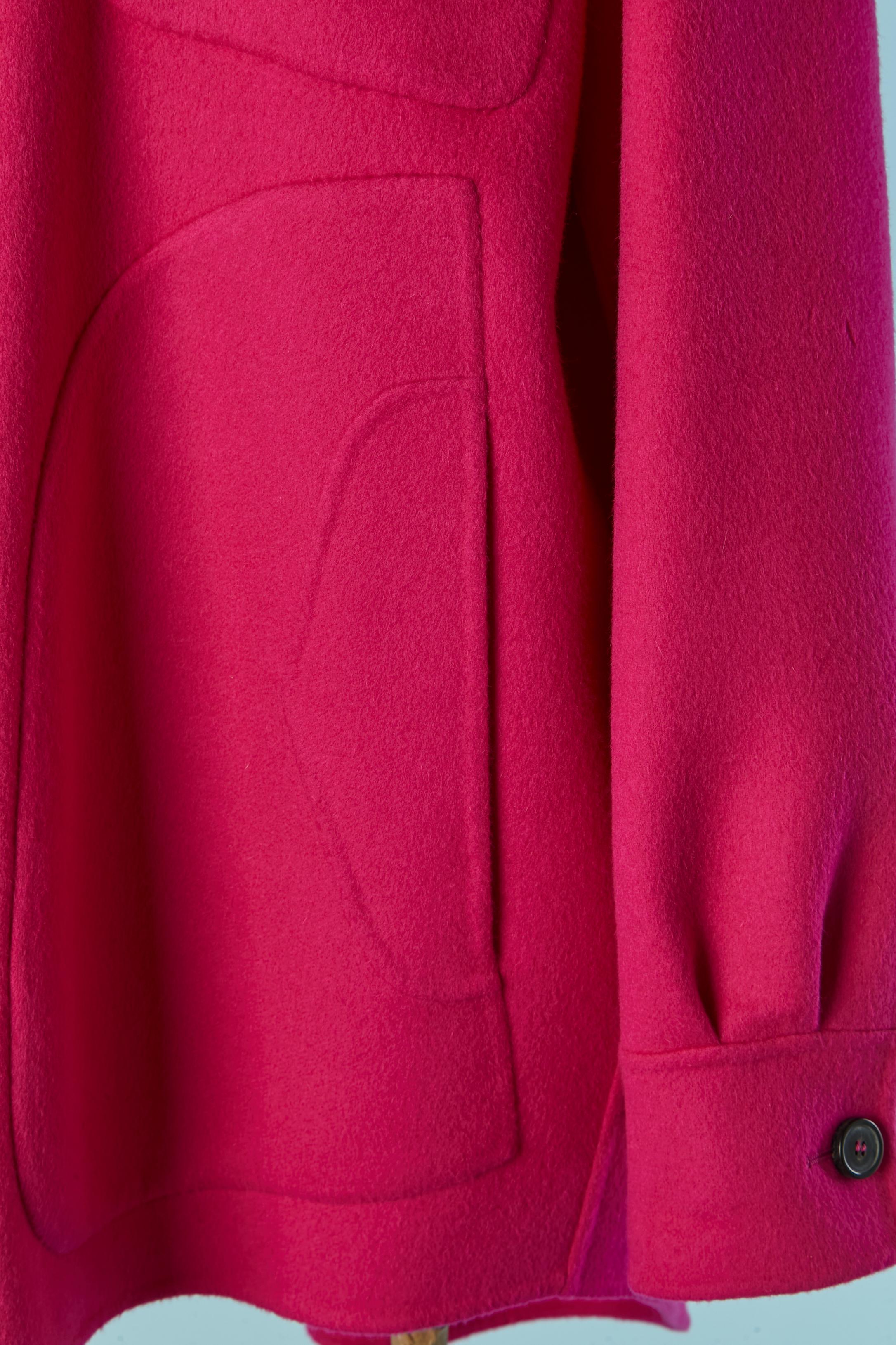 Camicia oversize in lana e angora double-face Rochas In condizioni ottime in vendita a Saint-Ouen-Sur-Seine, FR