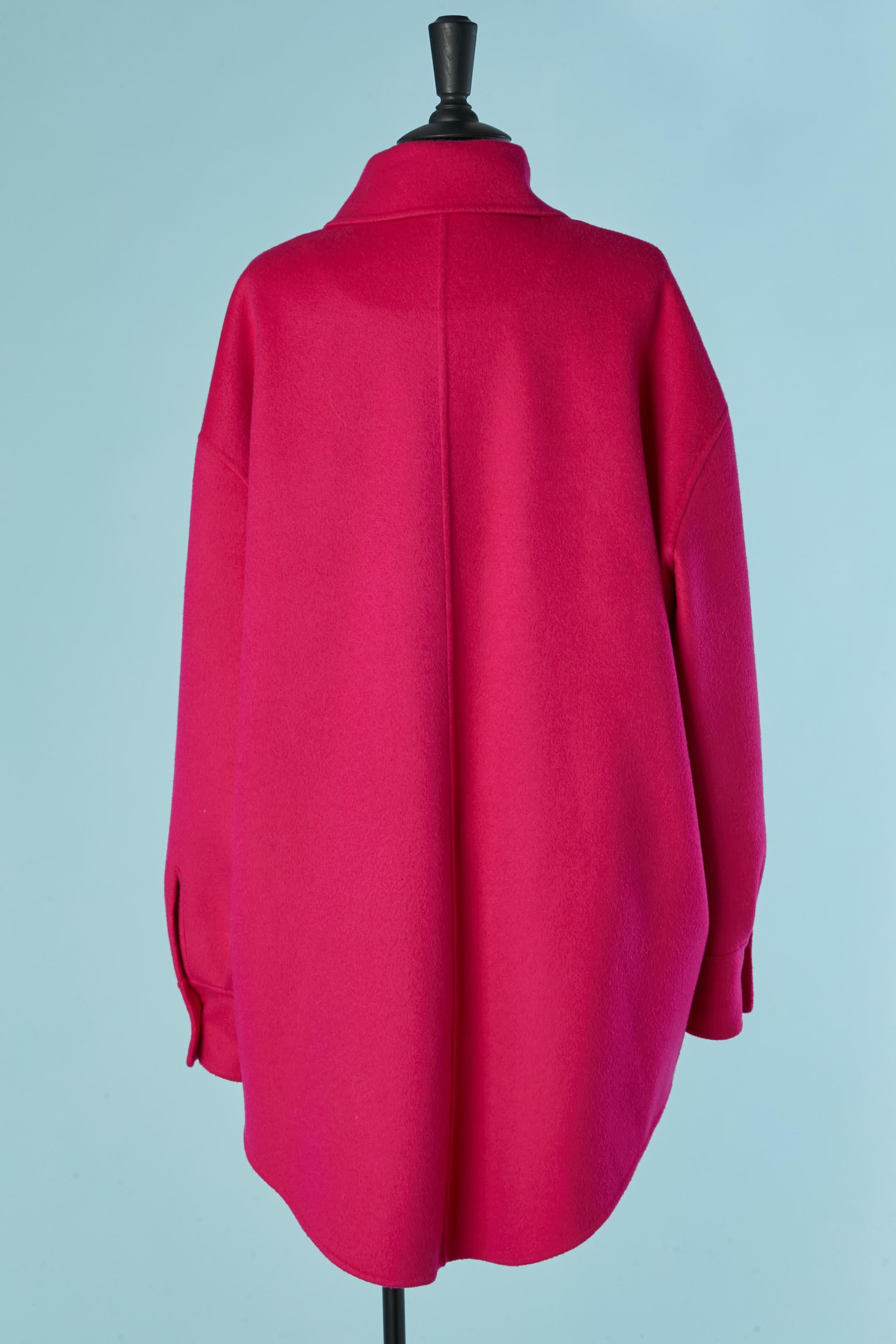 Camicia oversize in lana e angora double-face Rochas in vendita 1