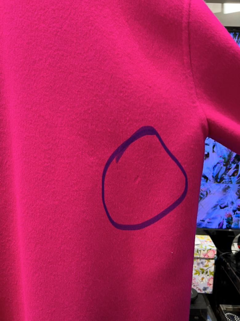 Camicia oversize in lana e angora double-face Rochas in vendita 2