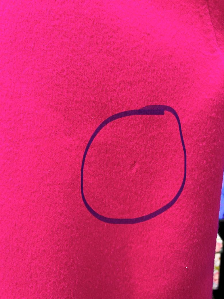 Camicia oversize in lana e angora double-face Rochas in vendita 3