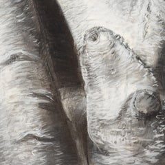 "Fusión", Carboncillo sobre papel, 2022